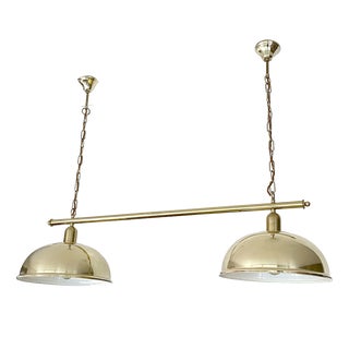 Large Vintage Pendant Light in Brass from Honsel, 1960s For Sale