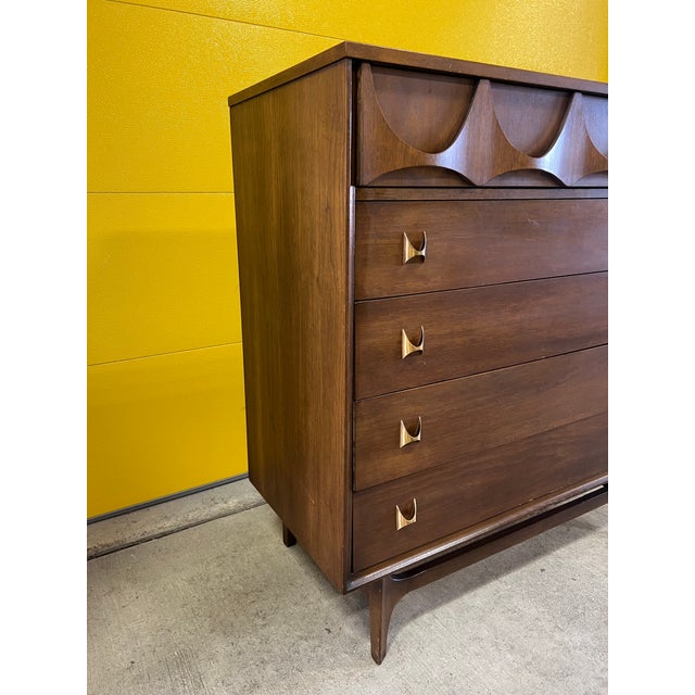 1950s Broyhill Brasilia Highboy Dresser For Sale - Image 9 of 10