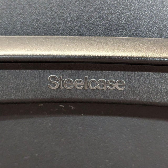 Steelcase Leap Black Ergonomic Office Chair With Adjustable Arms For Sale In San Francisco - Image 6 of 8