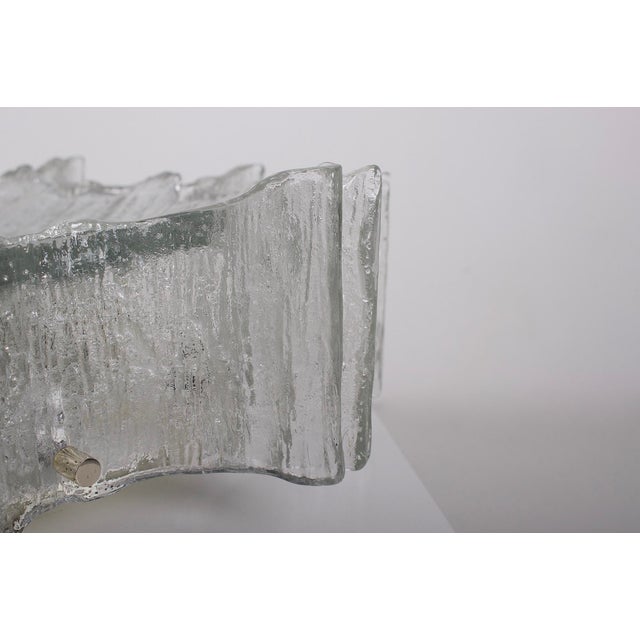 Star Ice Decagon Ceiling Light in Frosted Glass, 1970s For Sale - Image 9 of 13