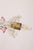 Metal Vintage Murano Style Crystal J Arms Chandelier With Gold & Rose Inflections For Sale - Image 7 of 14