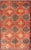 Textile Turkish Vintage Tulu Rug With Geometric Medallions in Orange, Butter, Gray and Brown For Sale - Image 7 of 7