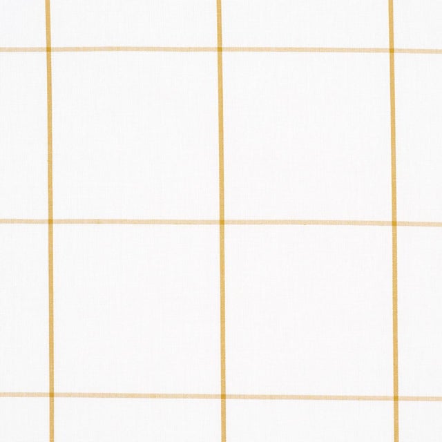 Contemporary SAMPLE - Schumacher x Veere Grenney Woodman Check Fabric In Straw For Sale - Image 3 of 4
