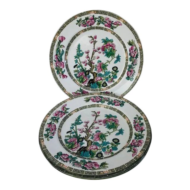 Vintage Imperial Semi Porcelain Myott & Son Co. England Plates- Set of 4 For Sale