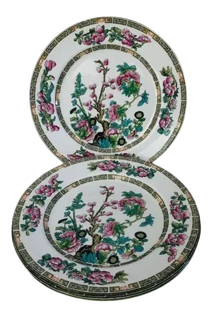 Vintage Imperial Semi Porcelain Myott & Son Co. England Plates- Set of 4