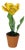 Yellow Porcelain Parrot Tulip by Didier Gardillou For Sale