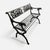 Victorian 1990s Victorian Style Cast Iron Lyre & Eagle Garden Bench For Sale - Image 3 of 7
