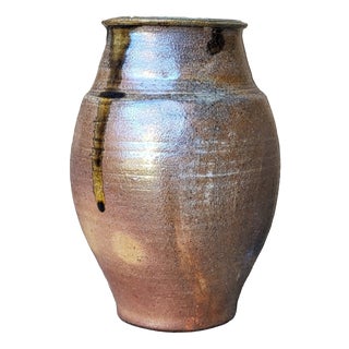 Stoneware Vase by Jean Michel Doix, Puisaye, France, 1980s For Sale