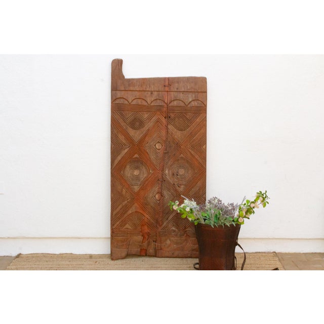 Antique Uke Carve Solar Disk Igbo Door For Sale - Image 10 of 10