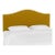 King Camelback Headboard in Monaco Citronella For Sale
