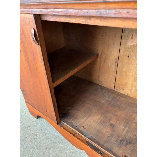 Primitive Antique Pine Dry Sink - Cupboard For Sale - Image 9 of 13