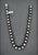 2.83 Ct Diamond Clasp & Natural Tahitian Black Pearl Necklace For Sale - Image 4 of 8