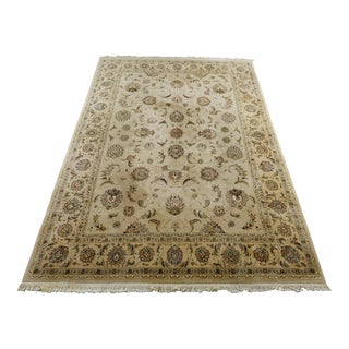Tabriz Pattern Approx. 8x12 Wool Room Size Rug For Sale