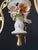 Metal Antique Chandelier in Ceramic and Brass, 1960s For Sale - Image 7 of 11