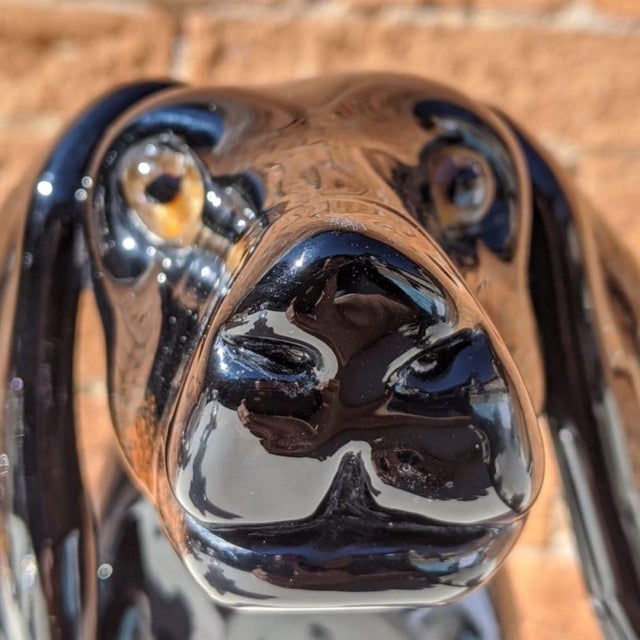 Early 21st Century Black Murano Glass Dachshund Sculpture from YourMurano For Sale - Image 5 of 10