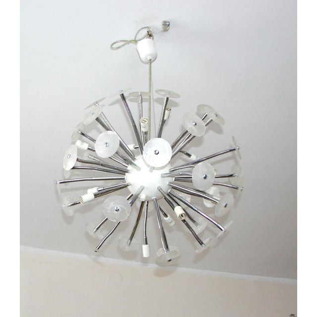 Metal Space Age Italian Hanging Lamp from Arditi, 1980s For Sale - Image 7 of 10