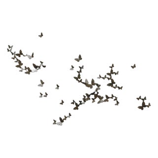 Butterfly Wall Sculpture Small Horizontal Flight Left For Sale