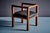 Wood Art Deco Armchair in Oak with Upholstered Black Leather, France, 1920s For Sale - Image 7 of 15