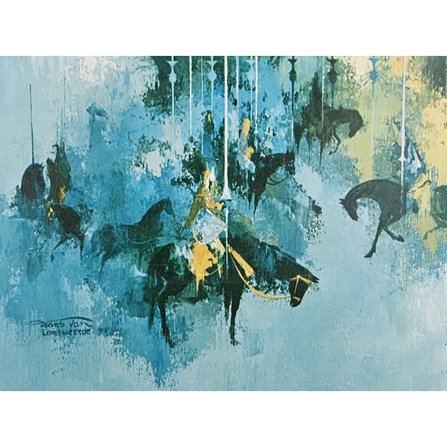 Sky Blue Mid Century Modern Framed Print "The Tournament" by Frans Van Lamsweerde For Sale - Image 8 of 12