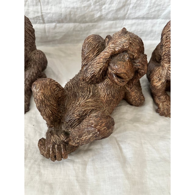 English CBK Set of "See No Evil" Monkeys For Sale - Image 3 of 7