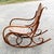 Bentwood and Wicker Rocking Chair from Thonet, 1930s For Sale - Image 3 of 16