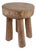 Vintage African Carved Wood Milk Stool Hehe Gogo People Tanzania 11.5" H For Sale