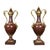 French 19th C Pair Palace Sized Rouge Marble and Bronze Mounted Cassolettes Urns For Sale - Image 3 of 16