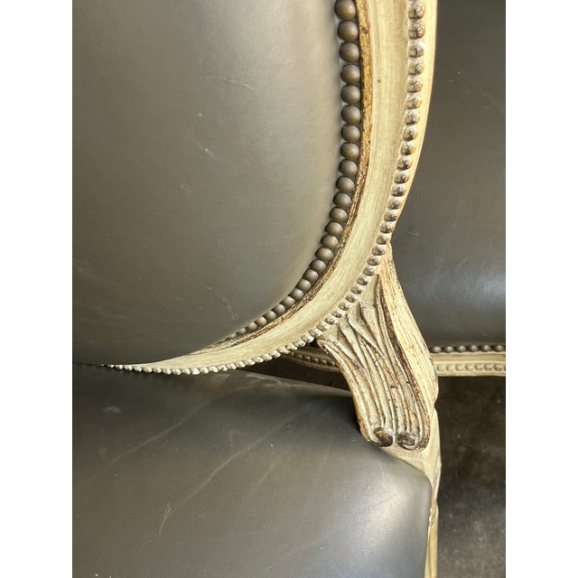 Wood 1980s Michael Taylor Louis XVI Style Dining Chairs For Sale - Image 7 of 10
