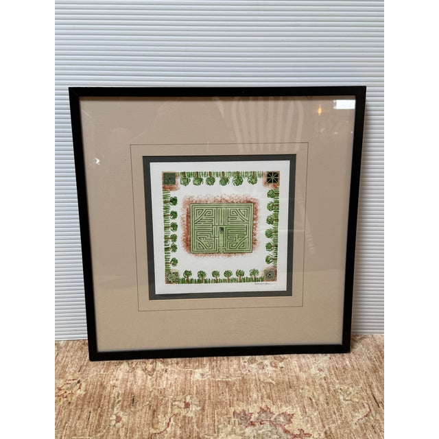 Barbara Embree "Maze I" Print, Framed For Sale In San Francisco - Image 6 of 12