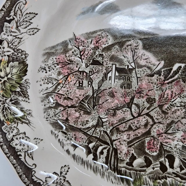 1990s Johnson Brothers Friendly Village English Cottage Serving Platter Made in England For Sale In Phoenix - Image 6 of 7