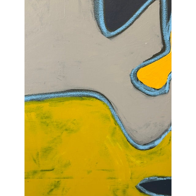 Large 36x48 Mid-Century Modern Abstract Color Block Acrylic Painting on Canvas For Sale - Image 10 of 10