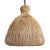 Tan Contemporary Rattan Mushroom Pendant Light Large For Sale - Image 8 of 8