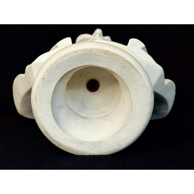 Rare EXTRA LARGE Antique Parian CHARLES SUMNER Bisque Portrait Bust Statue For Sale - Image 9 of 18