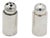 Plain Silver Salt and Pepper Shaker Set, Set of 2 For Sale