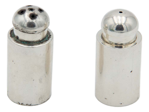 Plain Silver Salt and Pepper Shaker Set, Set of 2
