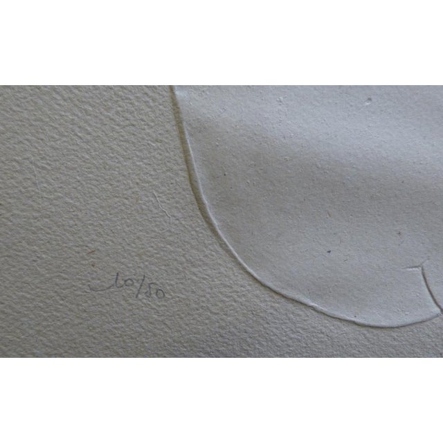 Mid-Century Modern Antoniucci Volti, Back of a Nude Woman, 1970, Embossing For Sale - Image 3 of 4