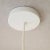 Contemporary White Ceramic Hanging Pendant Lamp, Plug in Cord by kRI kRI Studio For Sale - Image 4 of 5