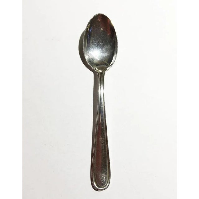 Dutch Biedermeier Style Silver Spoon Box with Mocca Spoons, Set of 11 For Sale - Image 4 of 9