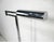 Mid-century modern chrome swing-arm floor lamp, designed in the style of Koch & Lowy, features a distinctive rectilinear...