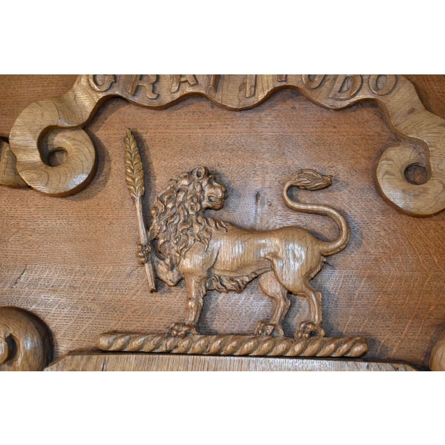 Brown 19th Century Framed English Armorial For Sale - Image 8 of 10