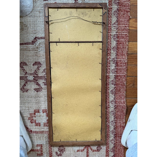 Antique Trumeau Mirror With Woman Playing Piano For Sale - Image 4 of 4