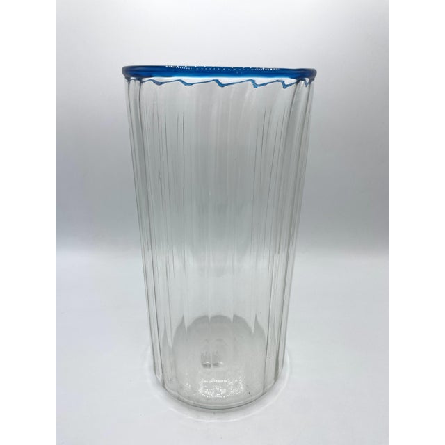 1970s Tall Clear Vase by Thorsen & Carlsson for Venini, 1970s For Sale - Image 5 of 5