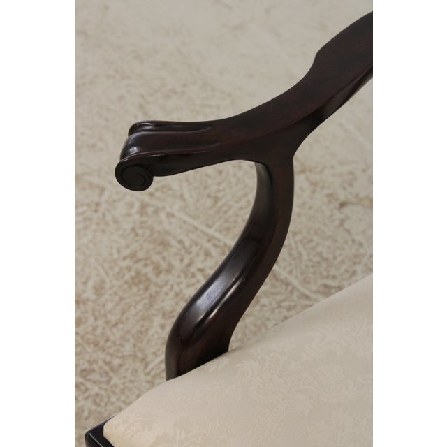 Brown Set of 6 Stickley Mahogany Chippendale Dining Chairs For Sale - Image 8 of 18