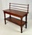 Antique Rustic Wood Baker's Rack / Wash Stand With Slotted Gallery & Lower Shelf For Sale - Image 6 of 13