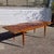 Mid-Century Modern Flamed Wood Veneer Dining Table with Brass Feet, 1960s For Sale - Image 15 of 18