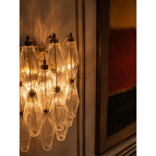 Italian Murano Glass Wall Sconces, 1990s, Set of 2 For Sale - Image 12 of 18