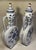 Chinese Vintage Pair of Blue and White Chinese Porcelain Moonflask (Urn, Vase) For Sale - Image 3 of 13