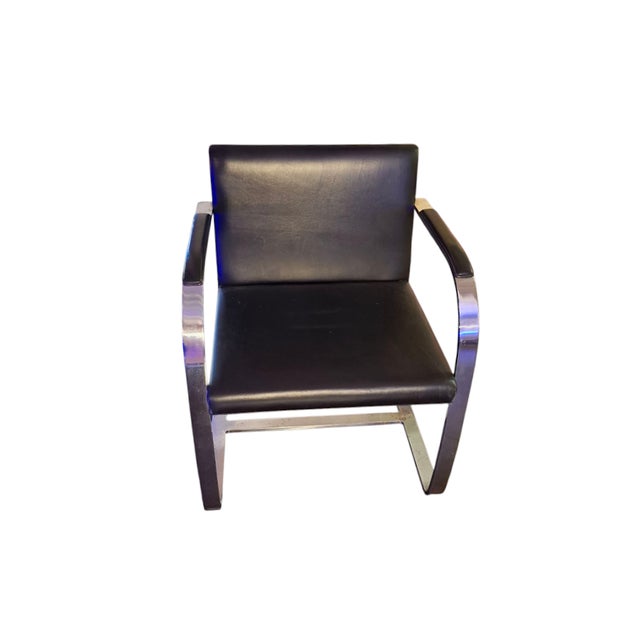 Black BRNO Chairs by Mies van der Rohe from Knoll Inc. / Knoll International, 1960s For Sale - Image 8 of 8