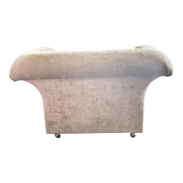 Set of Vintage Armchairs in Beige Fabric, 1980s For Sale - Image 6 of 8