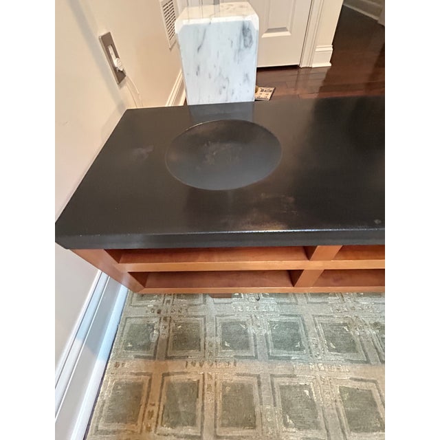 Hand Crafted Custom Wood & Stone Low Cocktail Table or Meditation Altar For Sale - Image 4 of 14